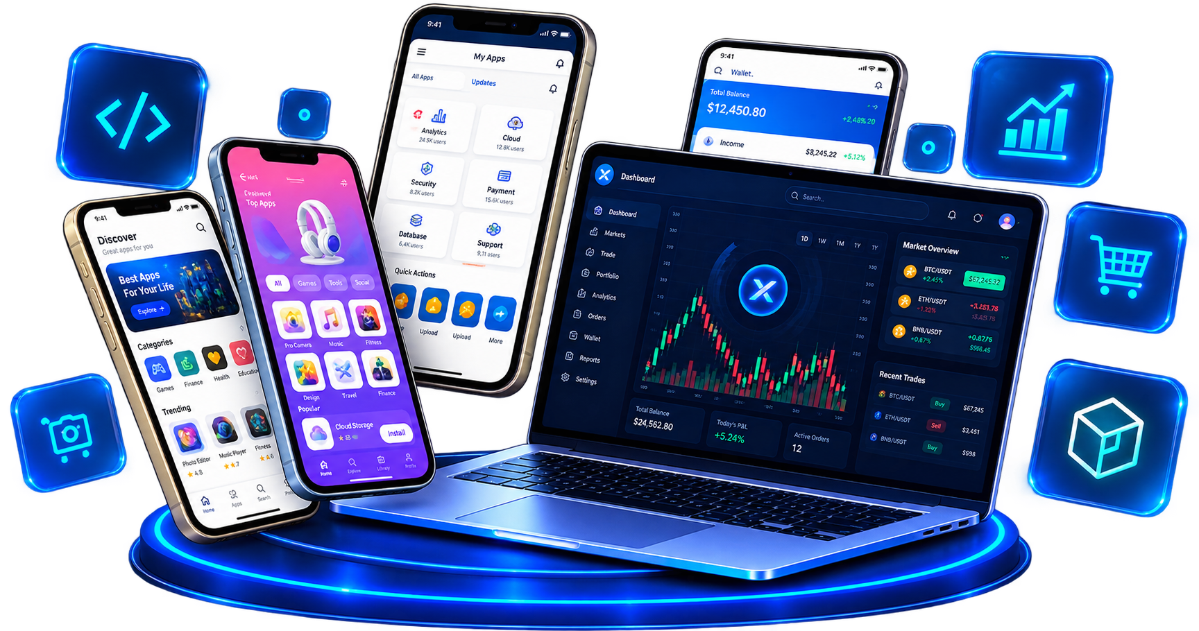 LogiClump mobile app portfolio